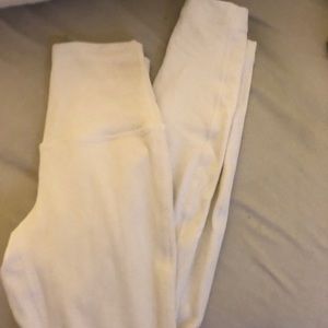 White Lululemon Align Leggings